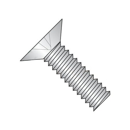 Newport Fasteners 1/4"-28 x 1/2 in Phillips Flat Machine Screw, Plain 18-8 Stainless Steel, 1000 PK 564028